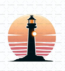 Leuchtturm bei Sonnenuntergang